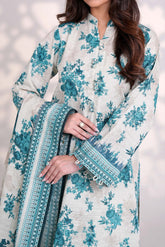 COOL WATER - Printed Unstitched Khaddar Suit (3 Piece) 3144
